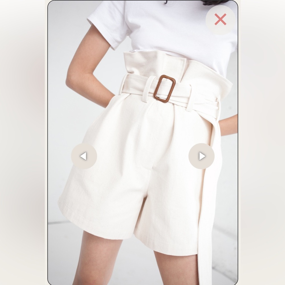 Caron Callahan Dover shorts in cream size large gently used